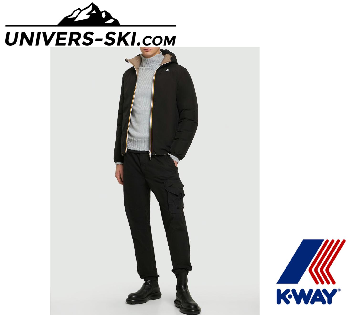 Veste K-Way Jack Eco Stretch Black Beige 2026
