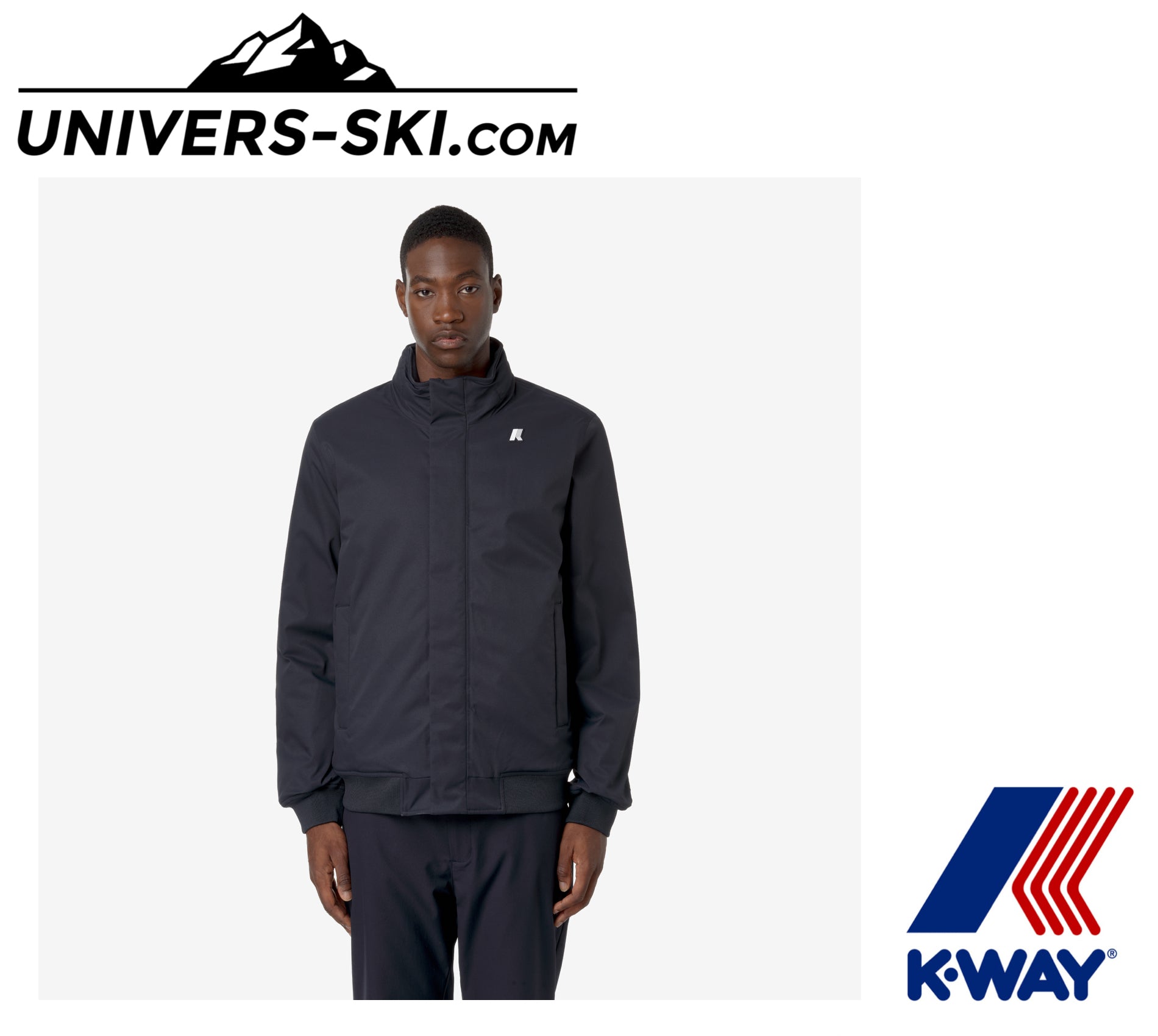 Veste K-Way Amaury Twill Marmotta Blue D 2026.
