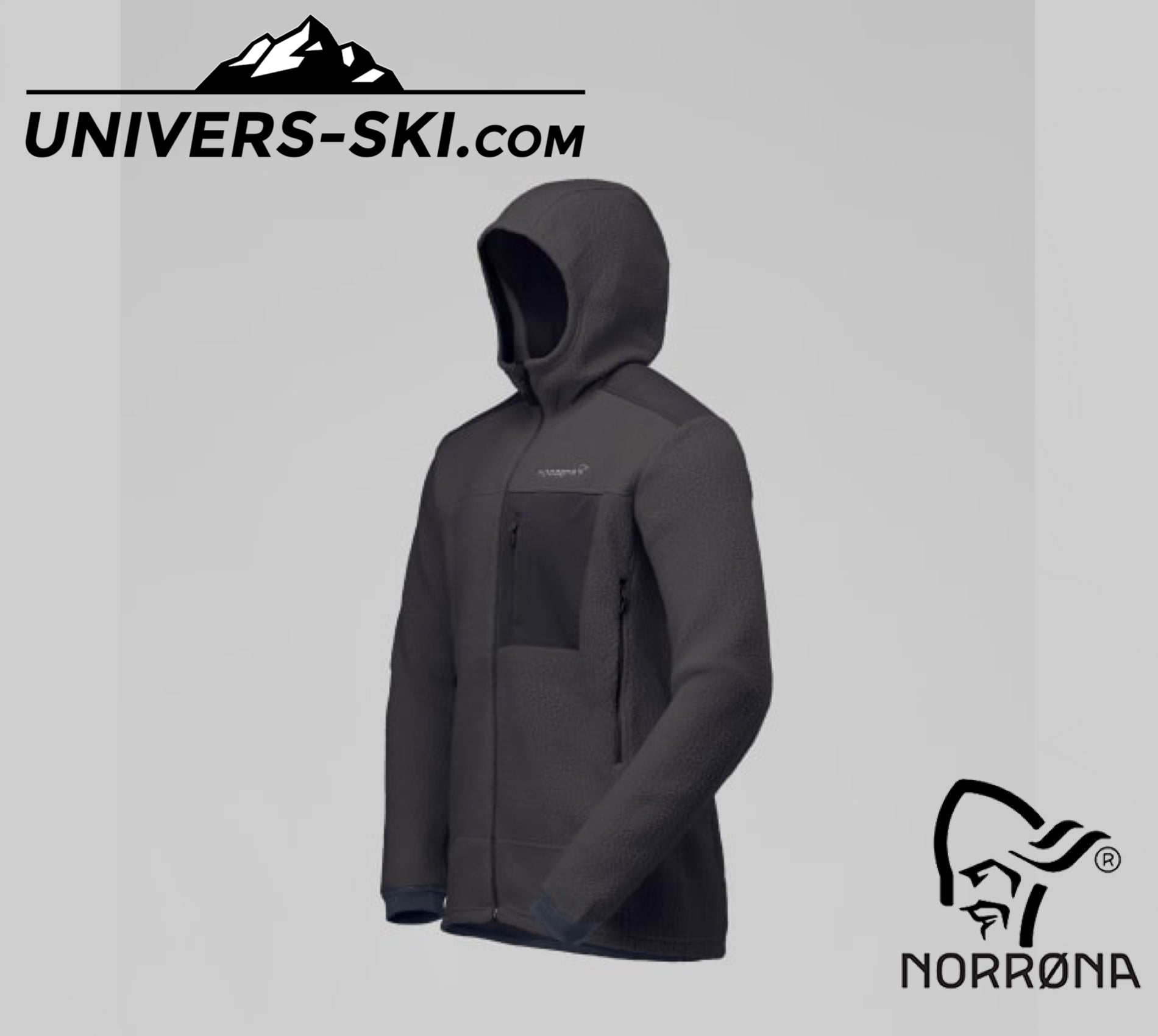 Veste Homme NORRONA Trollveggen Warm3 Zip Hood M’s Phantom 2026