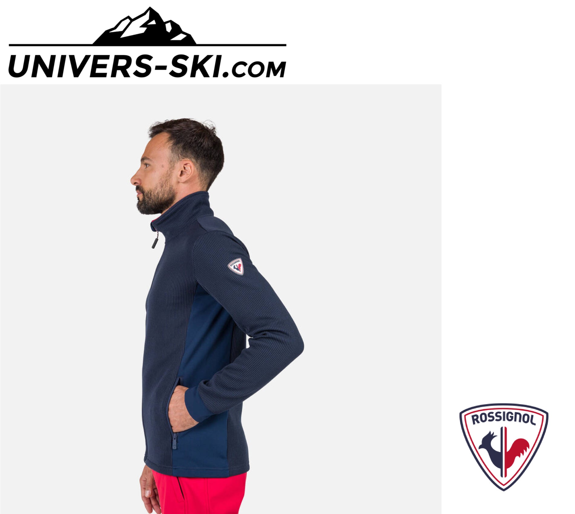 Veste ROSSIGNOL Homme Cieloalto Fleece FZ Dark Navy 2026