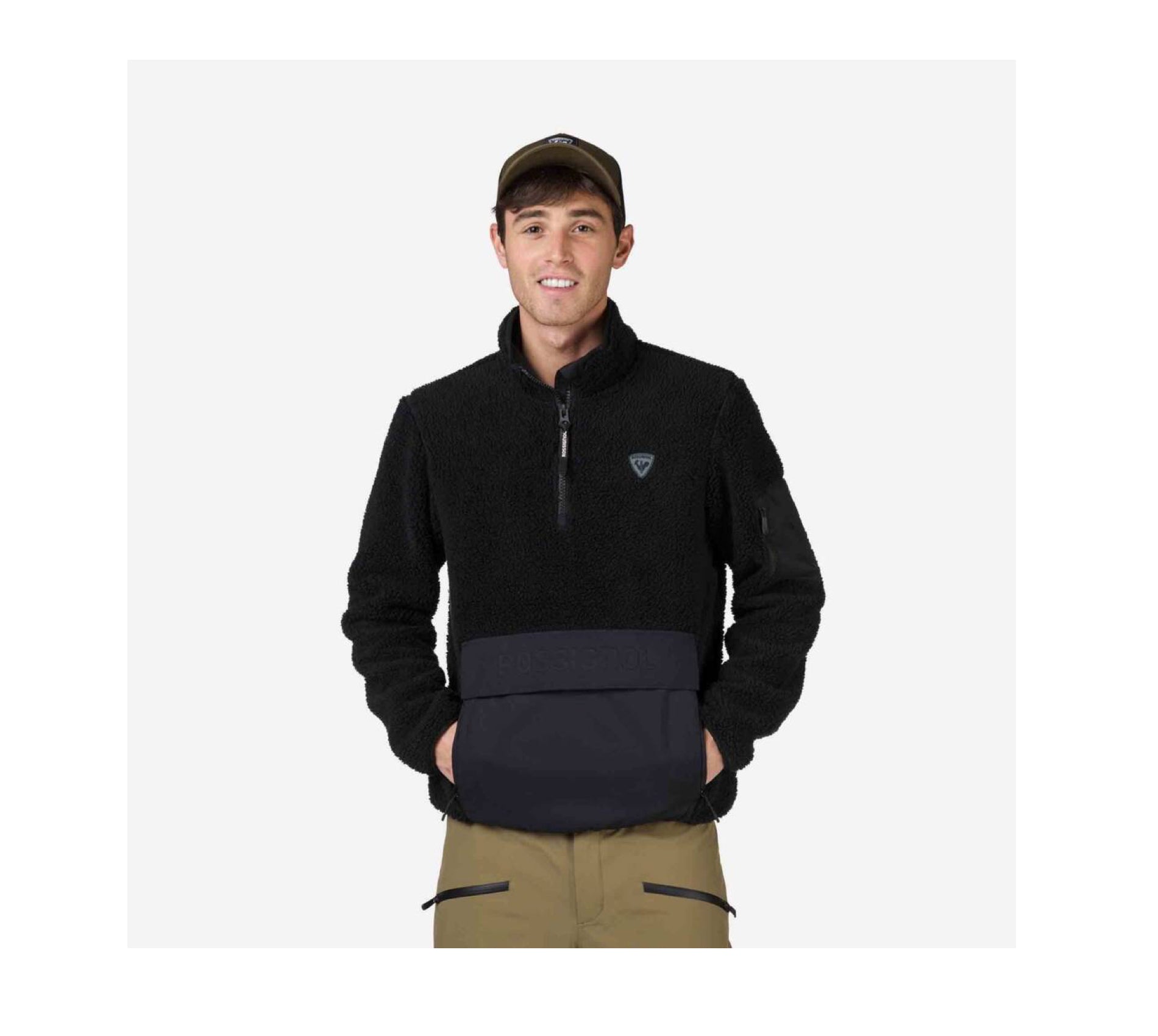 Veste ROSSIGNOL Homme Fleece Anorak Black 2026