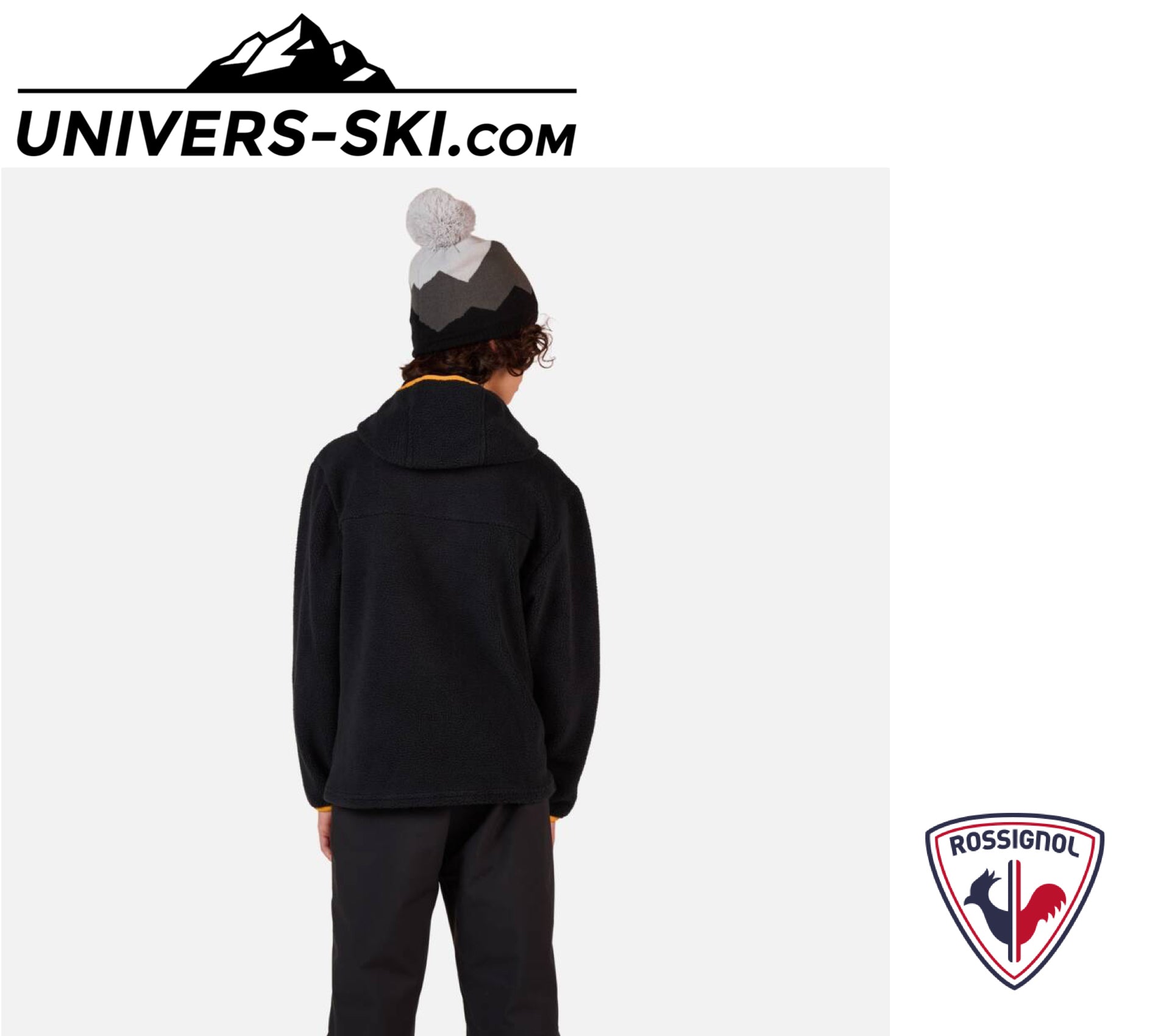 Veste de ski ROSSIGNOL JR Alltrack Anorak Fleece Black 2026