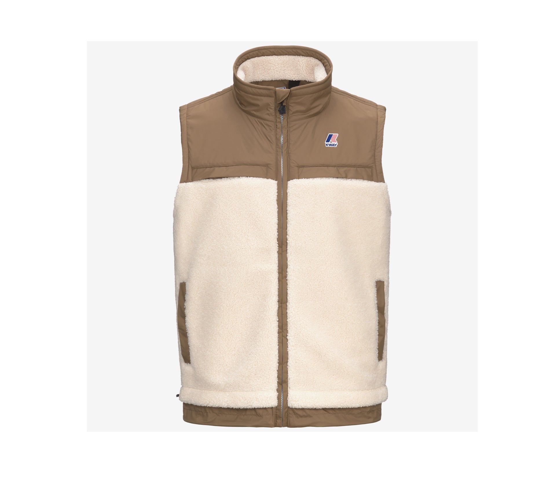 Veste sans manche K-Way Le Vrai 3.0 Jile Orsetto Ecru Brown Corda 2026