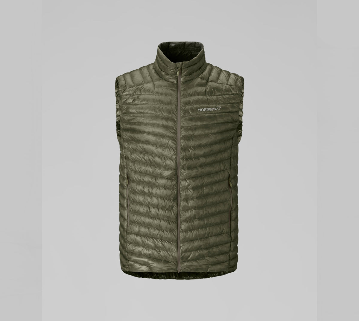 Veste Sans Manche Homme NORRONA Trollveggen Down800 Super Light Vest M's Deep Lichen Green 2027