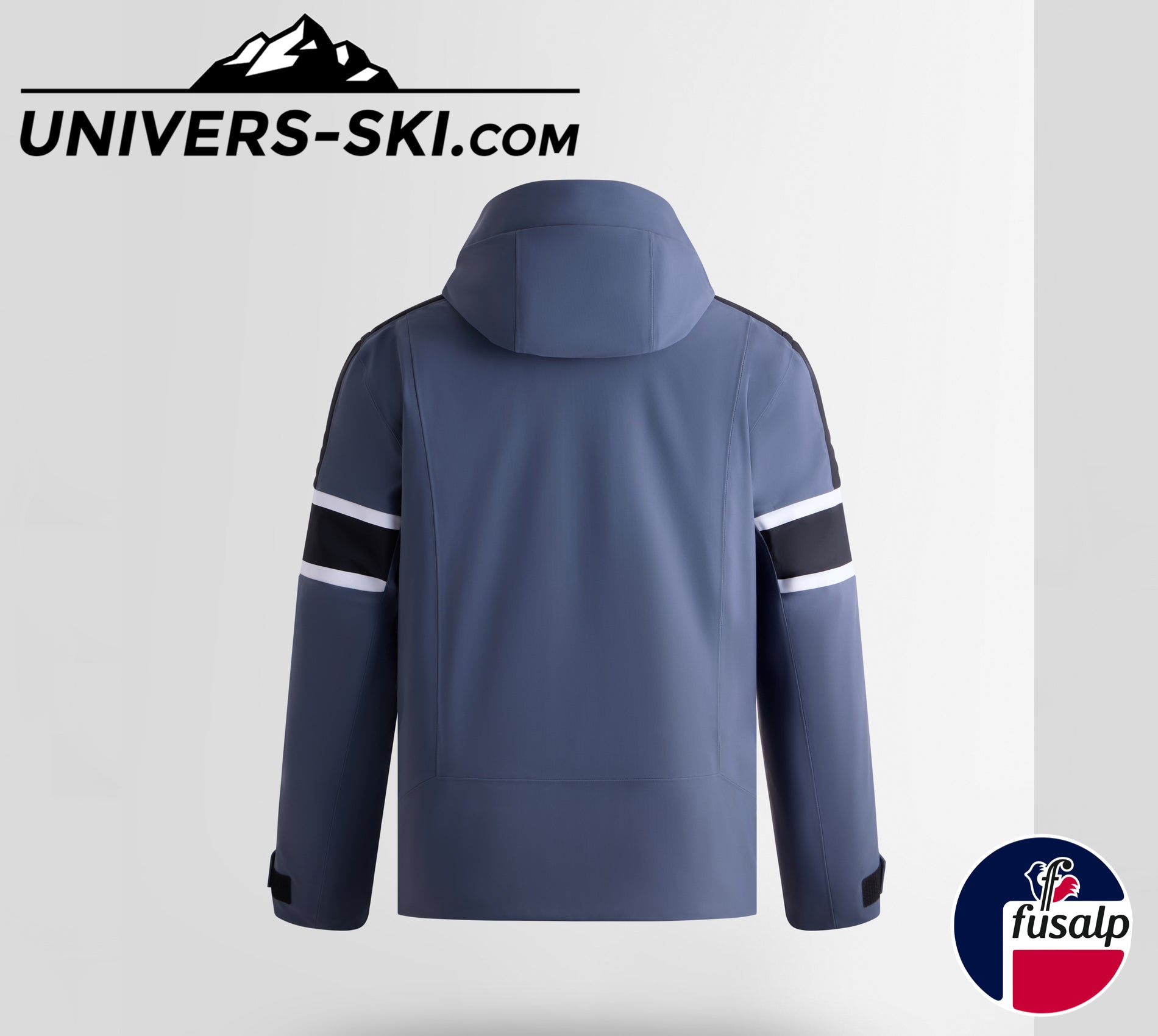Veste de ski FUSALP Homme Amwo Grey Sea / Noir / Neige 2027