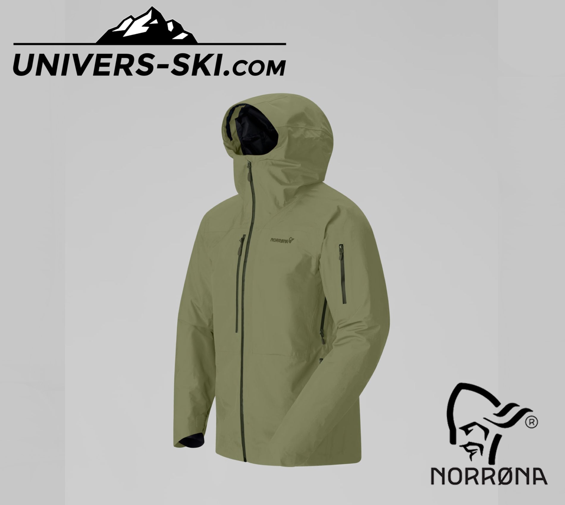 Veste de ski Homme NORRONA Lofoten Gore-Tex Insulated Jacket M’s Deep Lichen Green 2027