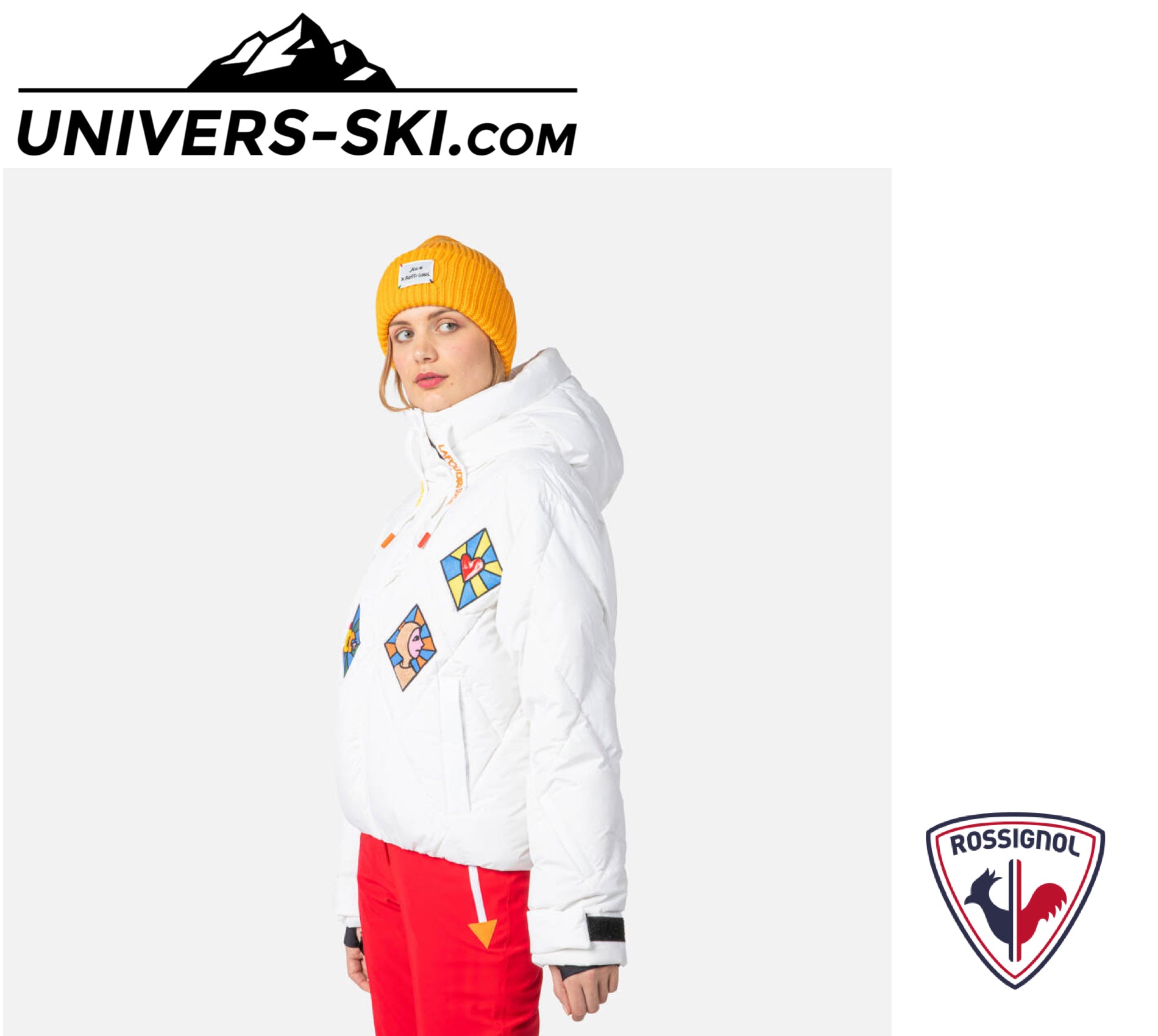 Veste de ski ROSSIGNOL Femme Lumy Down Bomber White 2026