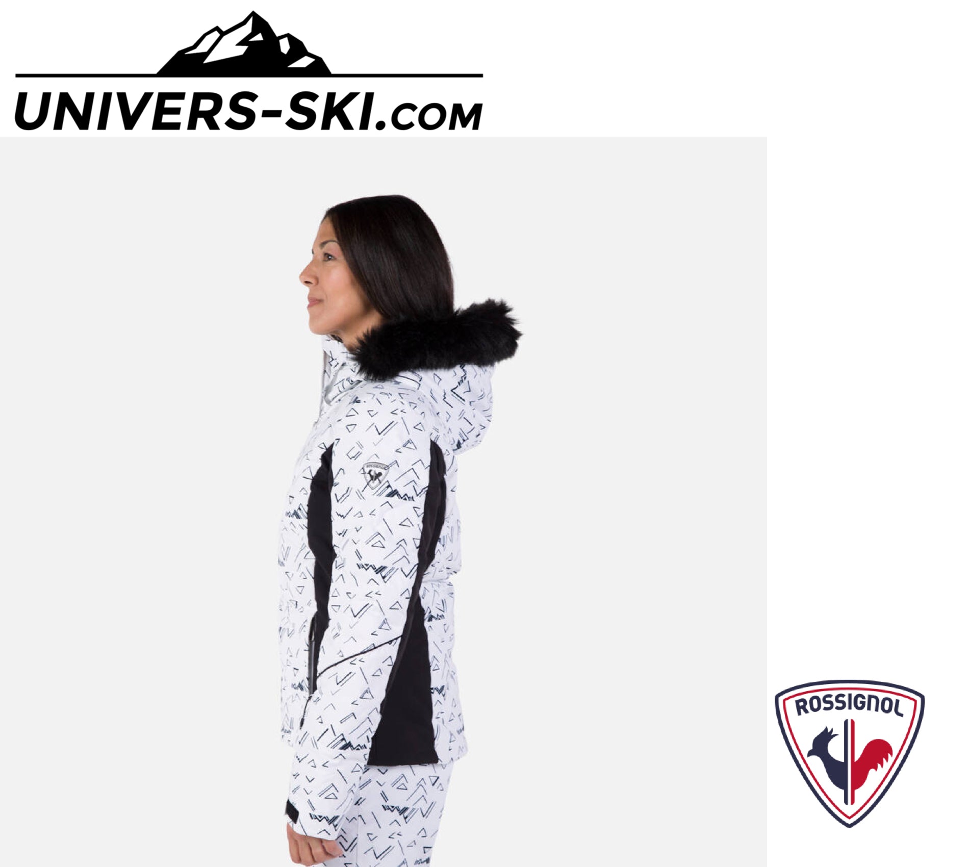 Veste de ski ROSSIGNOL Femme Staci PR Puffy White 2026