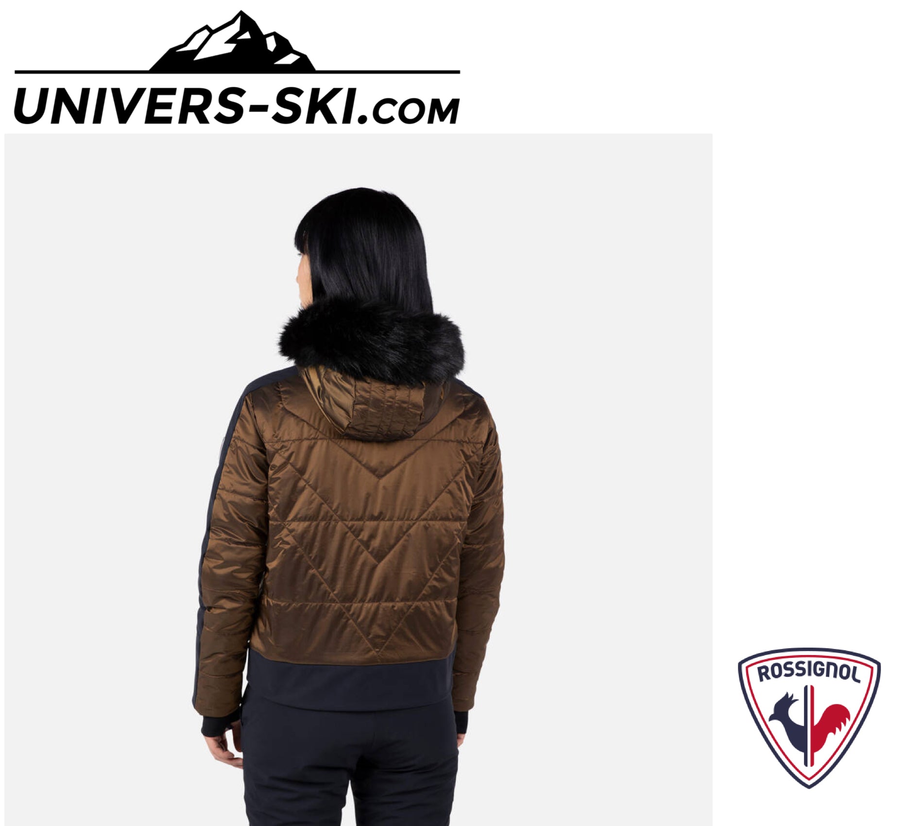 Veste de ski ROSSIGNOL Femme Ventina Bomber Bronze 2026