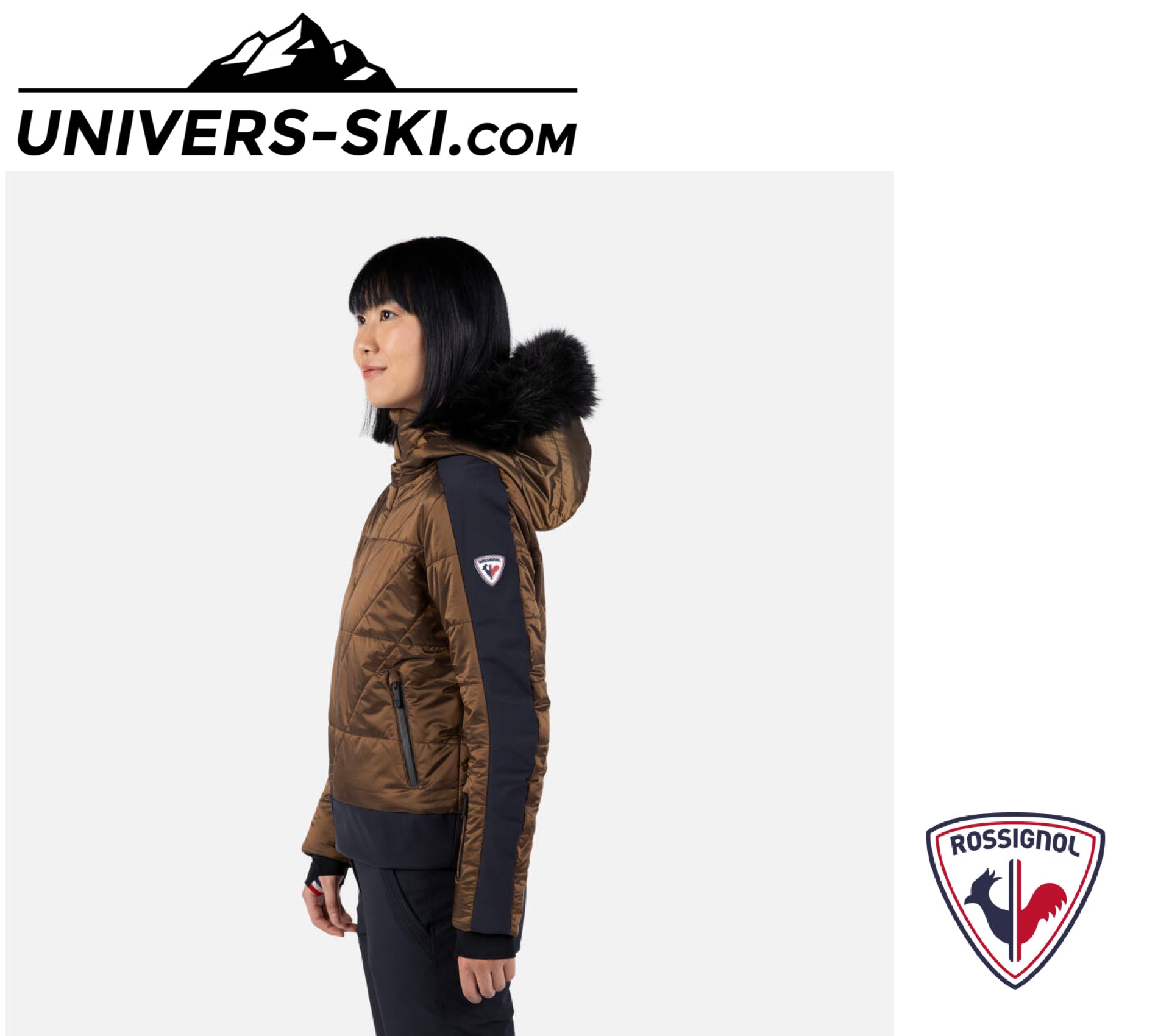 Veste de ski ROSSIGNOL Femme Ventina Bomber Bronze 2026