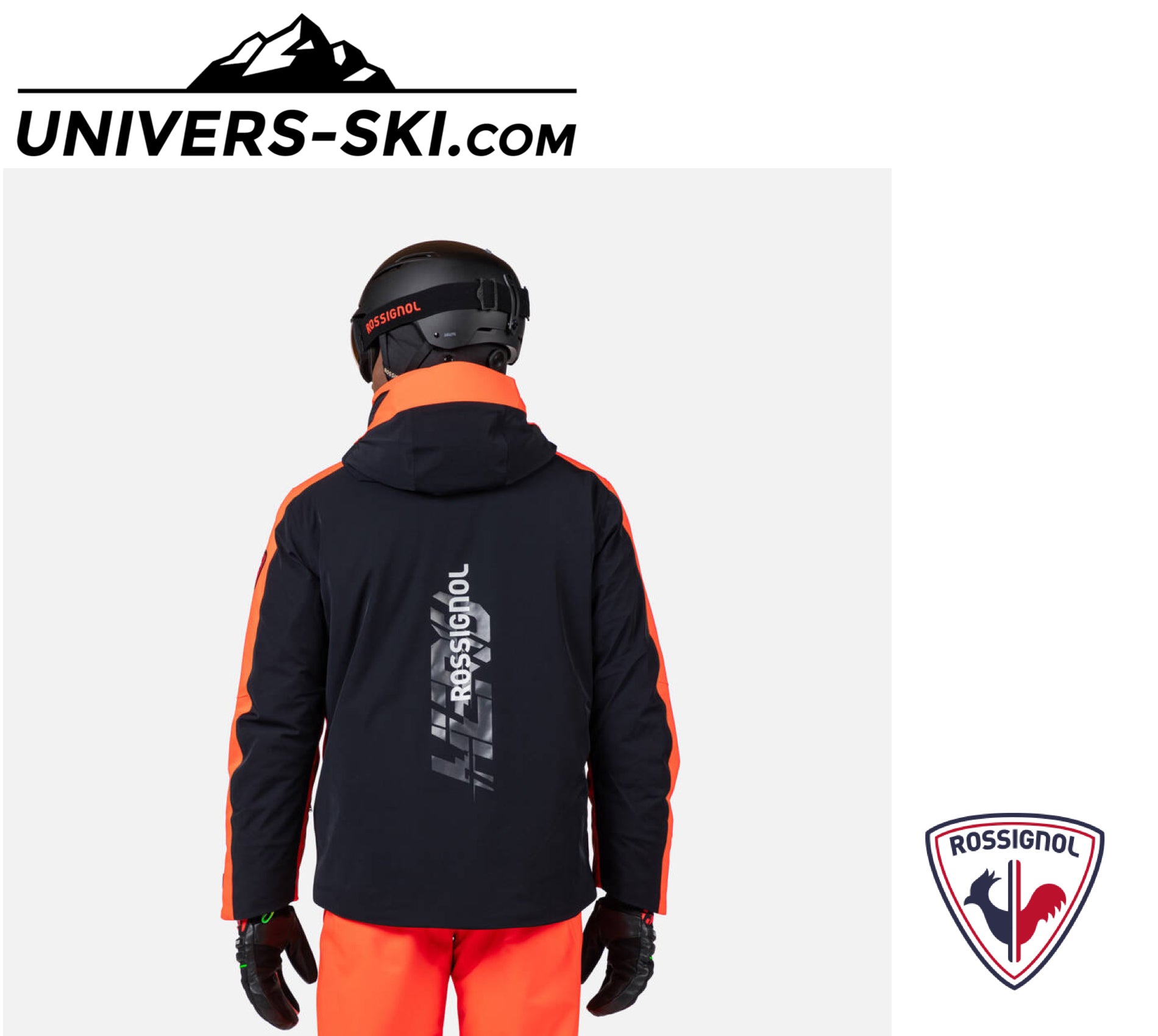 Veste de ski ROSSIGNOL Homme Hero Blackside Insulated JKT Neon Red 2026