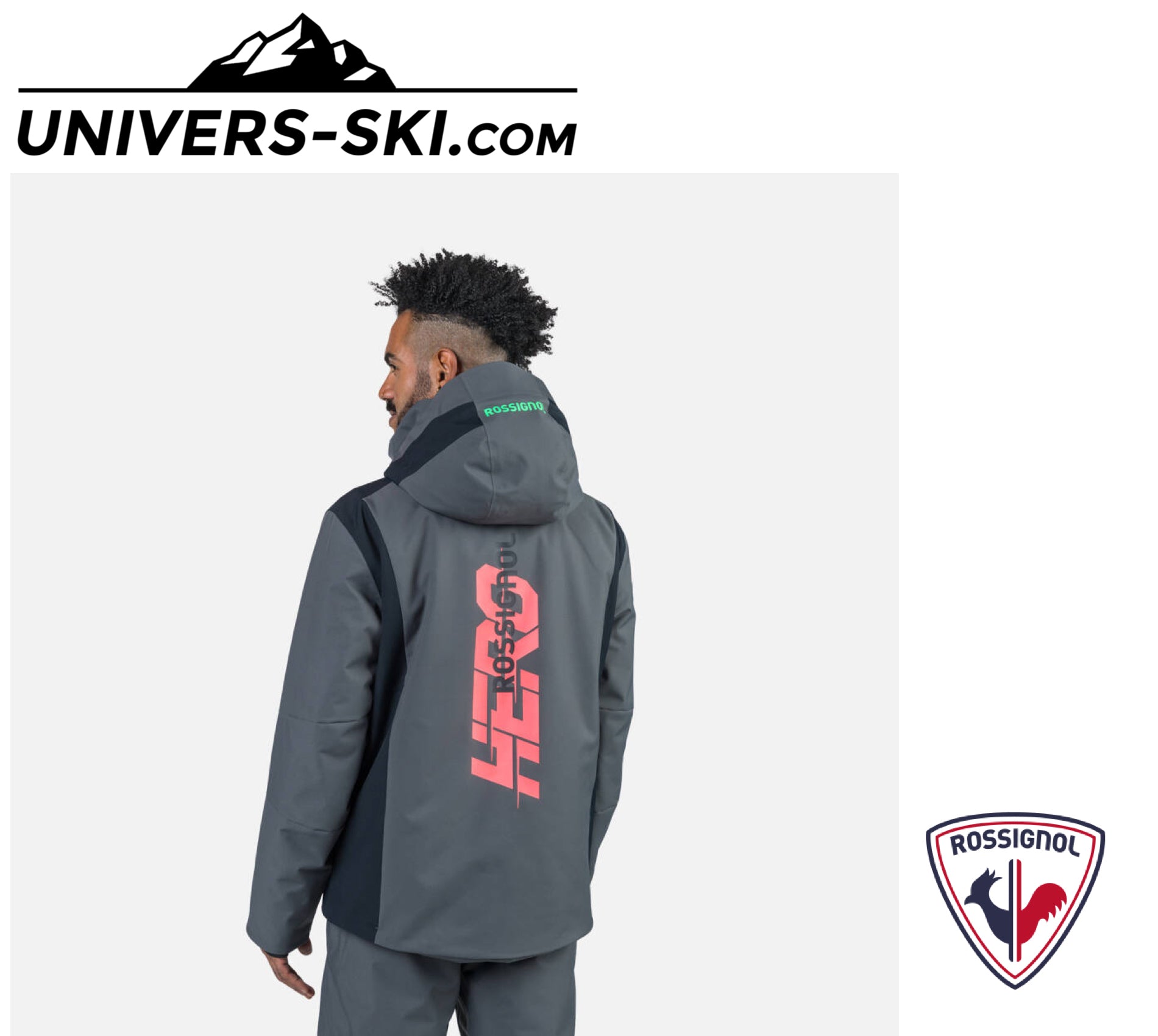 Veste de ski ROSSIGNOL Homme Hero Velika JKT Onyx Grey 2026