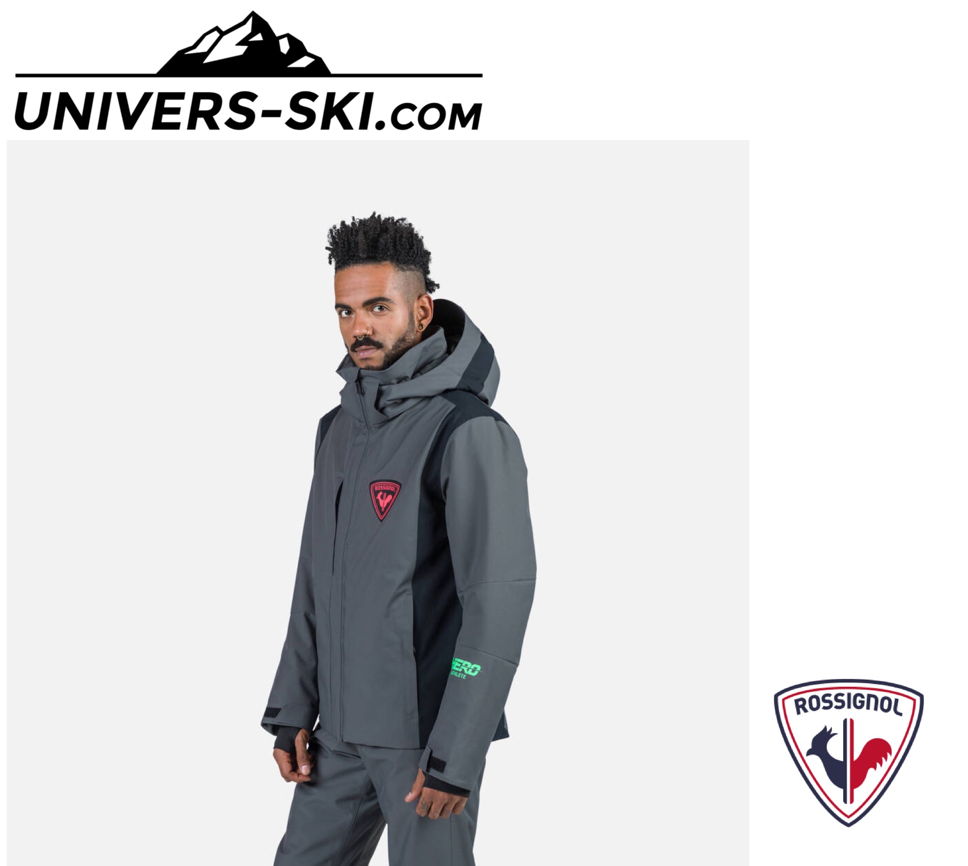 Veste de ski ROSSIGNOL Homme Hero Velika JKT Onyx Grey 2026