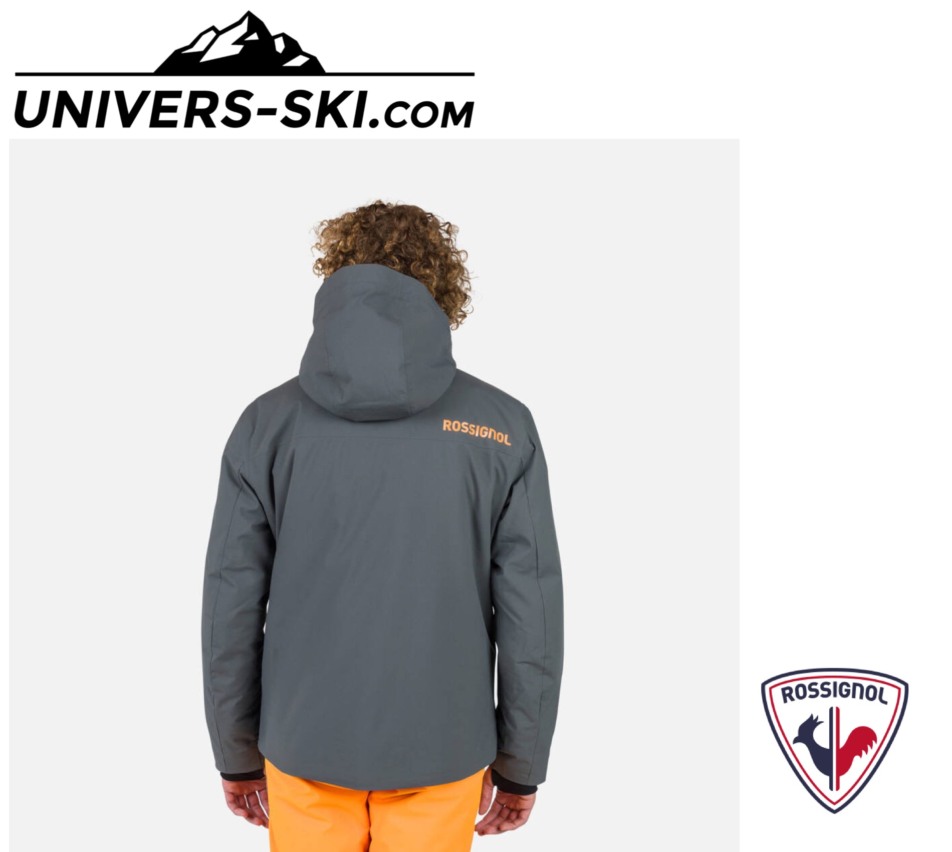 Veste de ski ROSSIGNOL Homme Strawpile JKT Onyx Grey 2026