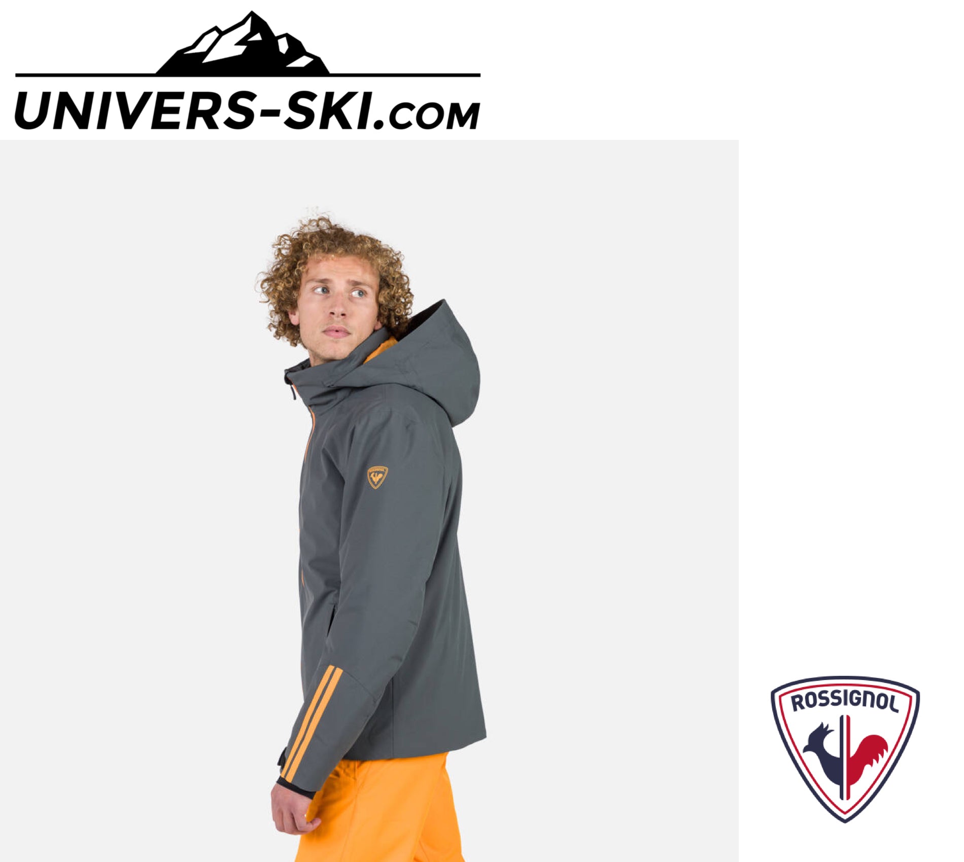 Veste de ski ROSSIGNOL Homme Strawpile JKT Onyx Grey 2026