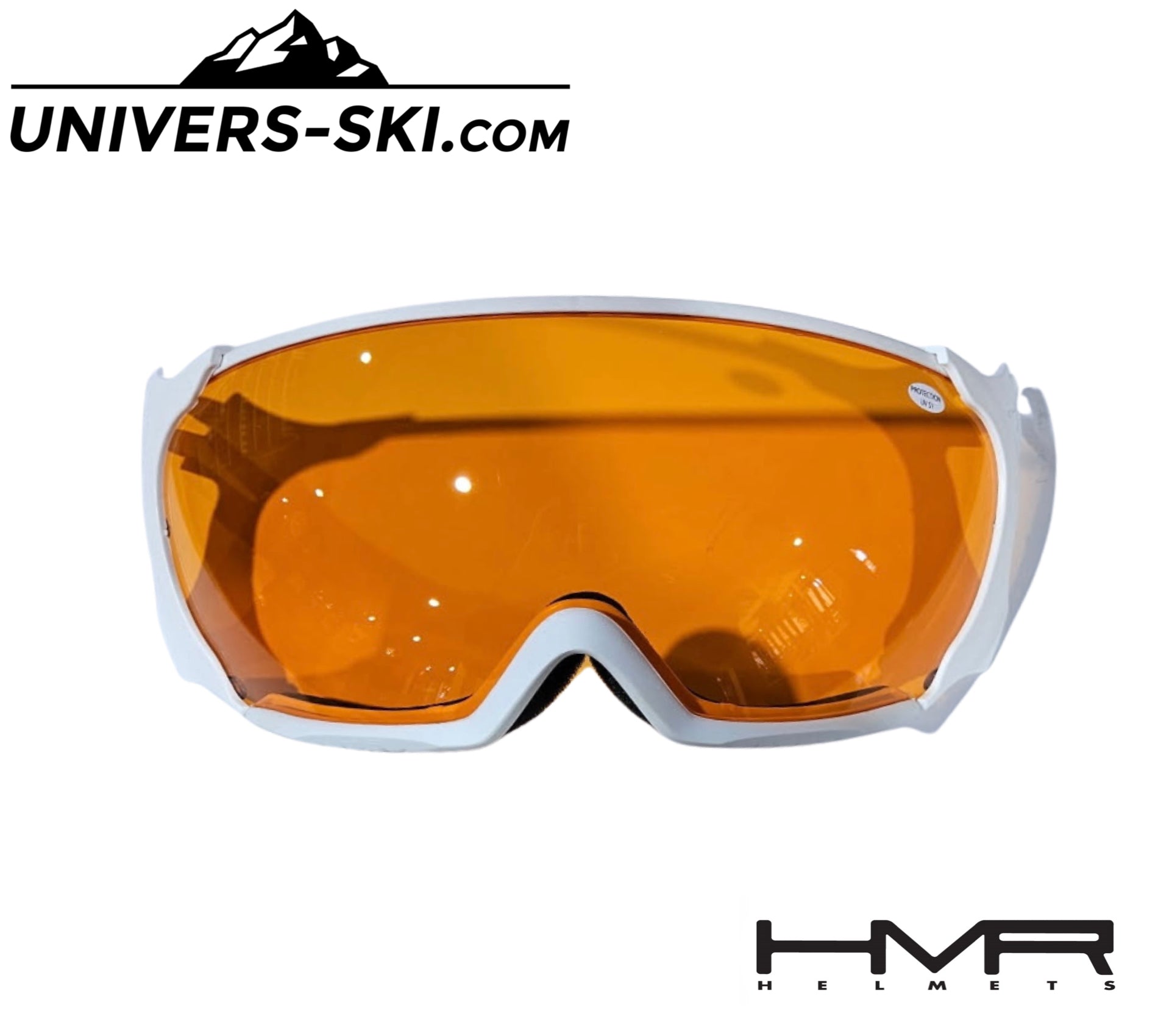 Visière pour Casque de Ski HMR Blanche S1