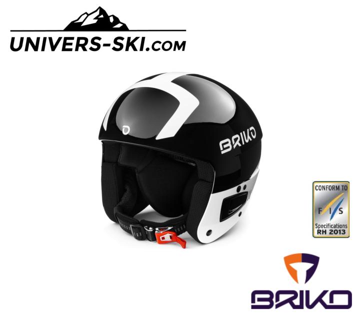 Casque de ski Junior BRIKO Vulcano FIS 6.8 Junior SHINY BLACK WHITE 2022