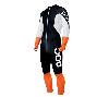 Combinaison de ski POC Skin GS JR noir / blanc /orange 2022