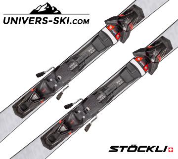 Ski Stockli Laser SC 2024 + Fixations SRT 12 Rouge 