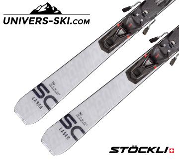Ski Stockli Laser SC 2024 + Fixations SRT 12 Rouge 