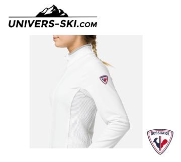Veste de ski technique zippée ROSSIGNOL Femme Blanc 2021