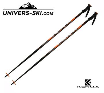Bâtons de ski KERMA SPEED noir / orange 2020