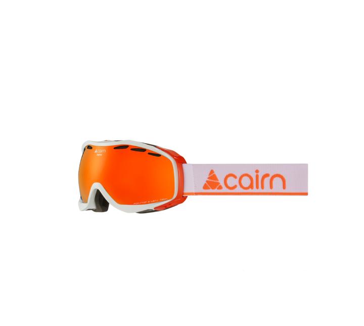 Masque de ski Cairn Adulte ALPHA Blanc Orange SPX 3000 2022