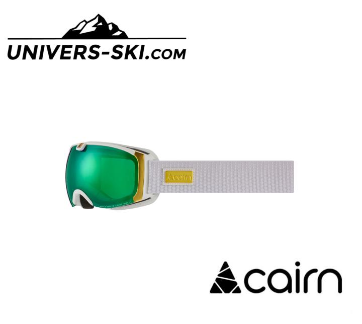 Masque de ski Cairn Adulte PEARL Mat WHITE Gold SPX 3000