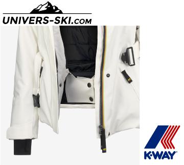 Veste de ski K-Way Femme Chevril Micro White Gardenia 2024