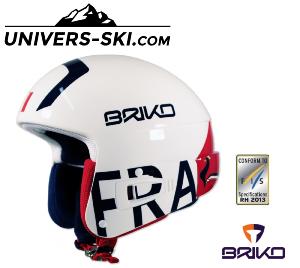 Casque de ski BRIKO Vulcano FIS 6.8 FRANCE Blanc adulte 2024