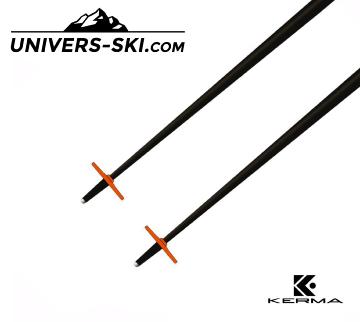 Bâtons de ski KERMA SPEED noir / orange 2020