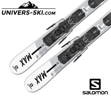 Mini-skis SALOMON Shortmax 125 + Fixations 2024