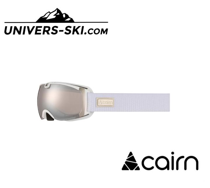 Masque de ski Cairn Adulte PEARL Mat White Silver SPX 3000