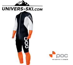 Combinaison de ski POC Skin GS JR noir / blanc /orange 2023
