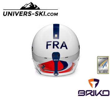 Casque de ski Junior BRIKO Vulcano FIS 6.8 Junior FRANCE BLANC 2024