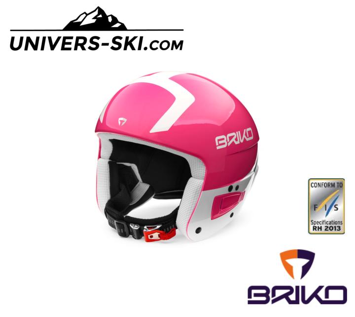 Casque de ski Junior BRIKO Vulcano FIS 6.8 Junior PINK WHITE 2024