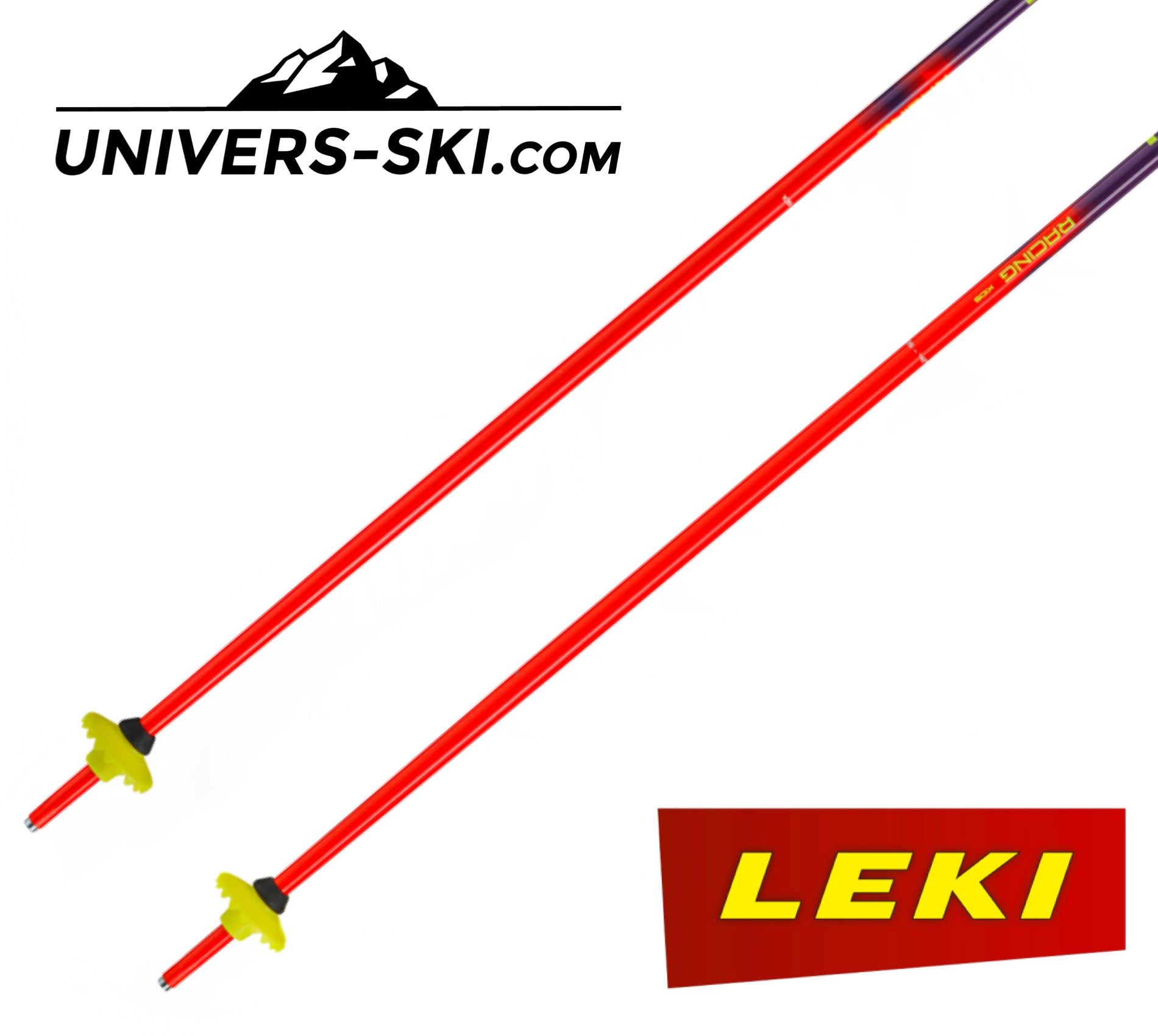 Bâtons de ski Leki Racing Kid Rouge 2027