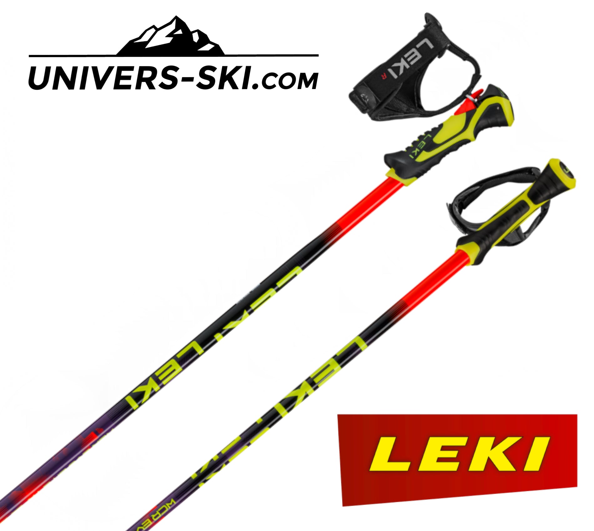 Bâtons de ski LEKI WCR EVO Lite SL TR Rouge 2027