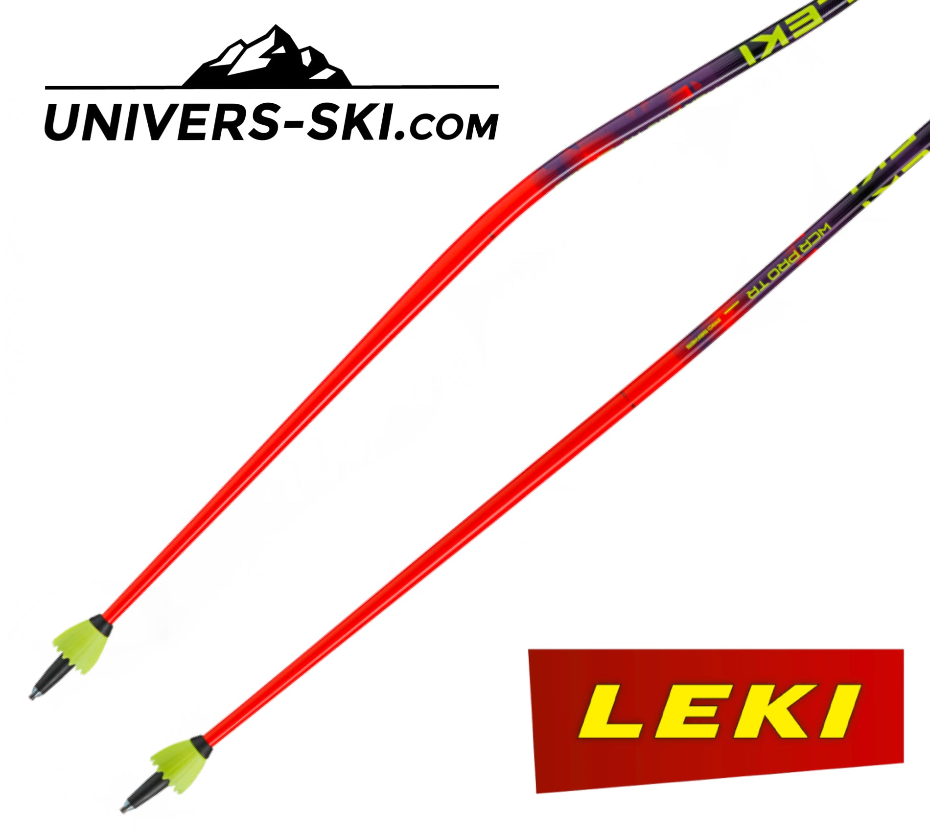 Bâtons de ski LEKI WCR PRO GS TR Rouge 2027