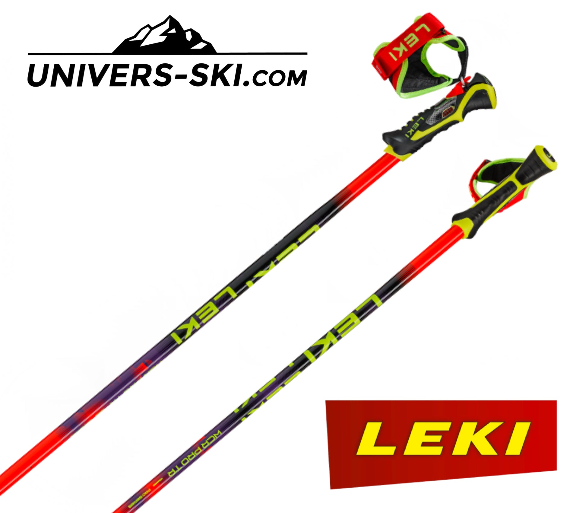 Bâtons de ski LEKI WCR PRO SL TR Rouge 2027