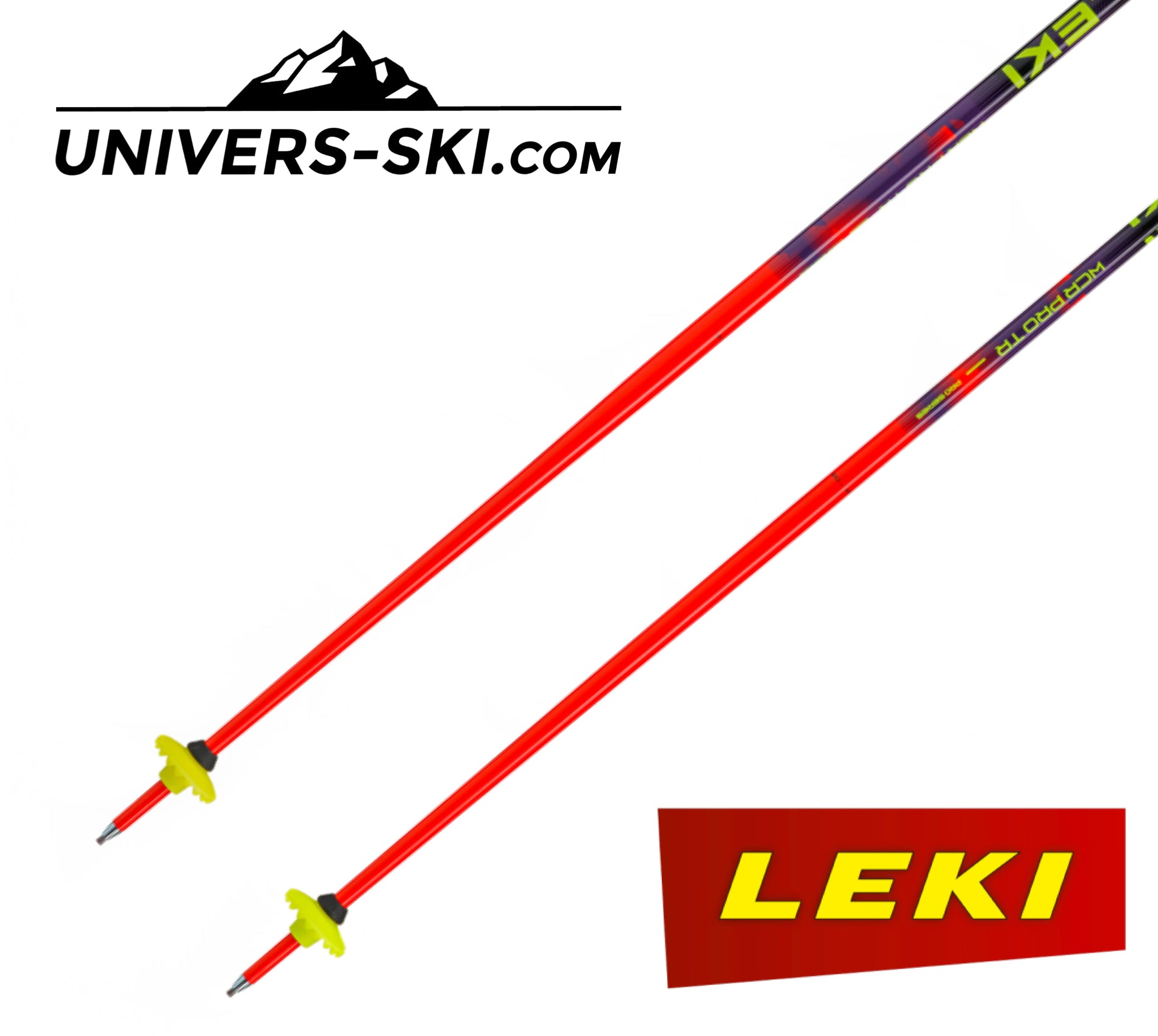 Bâtons de ski LEKI WCR PRO SL TR Rouge 2027