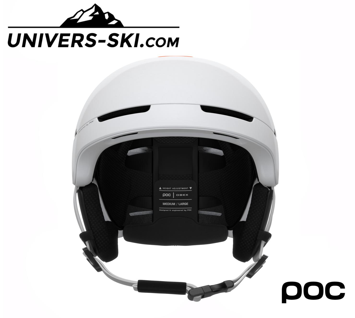 Casque de ski POC Obex BC Mips Hydrogen White Fluorescent Orange 2025
