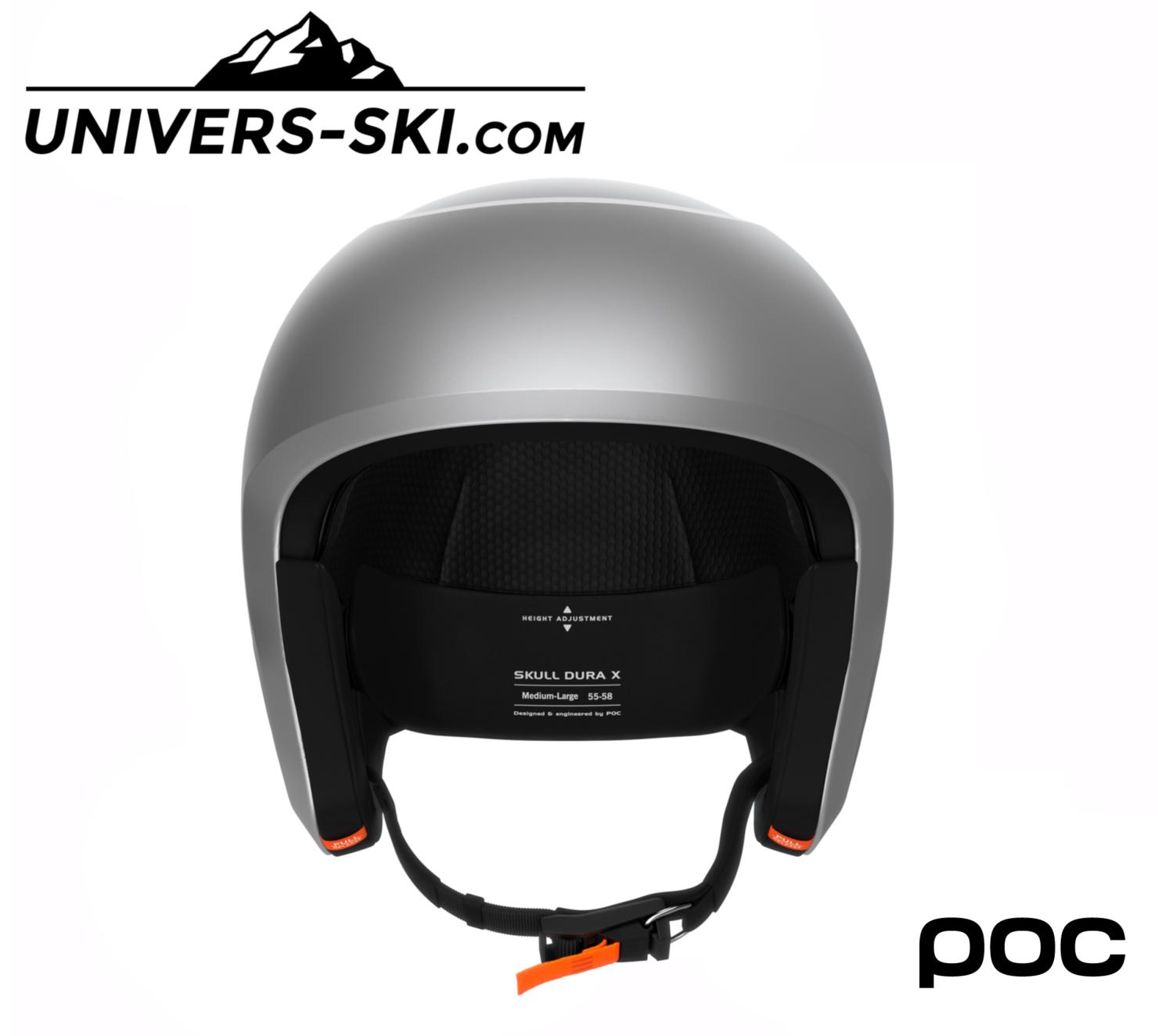 Casque de ski POC Skull Dura X Mips Argentite Silver Matt 2025