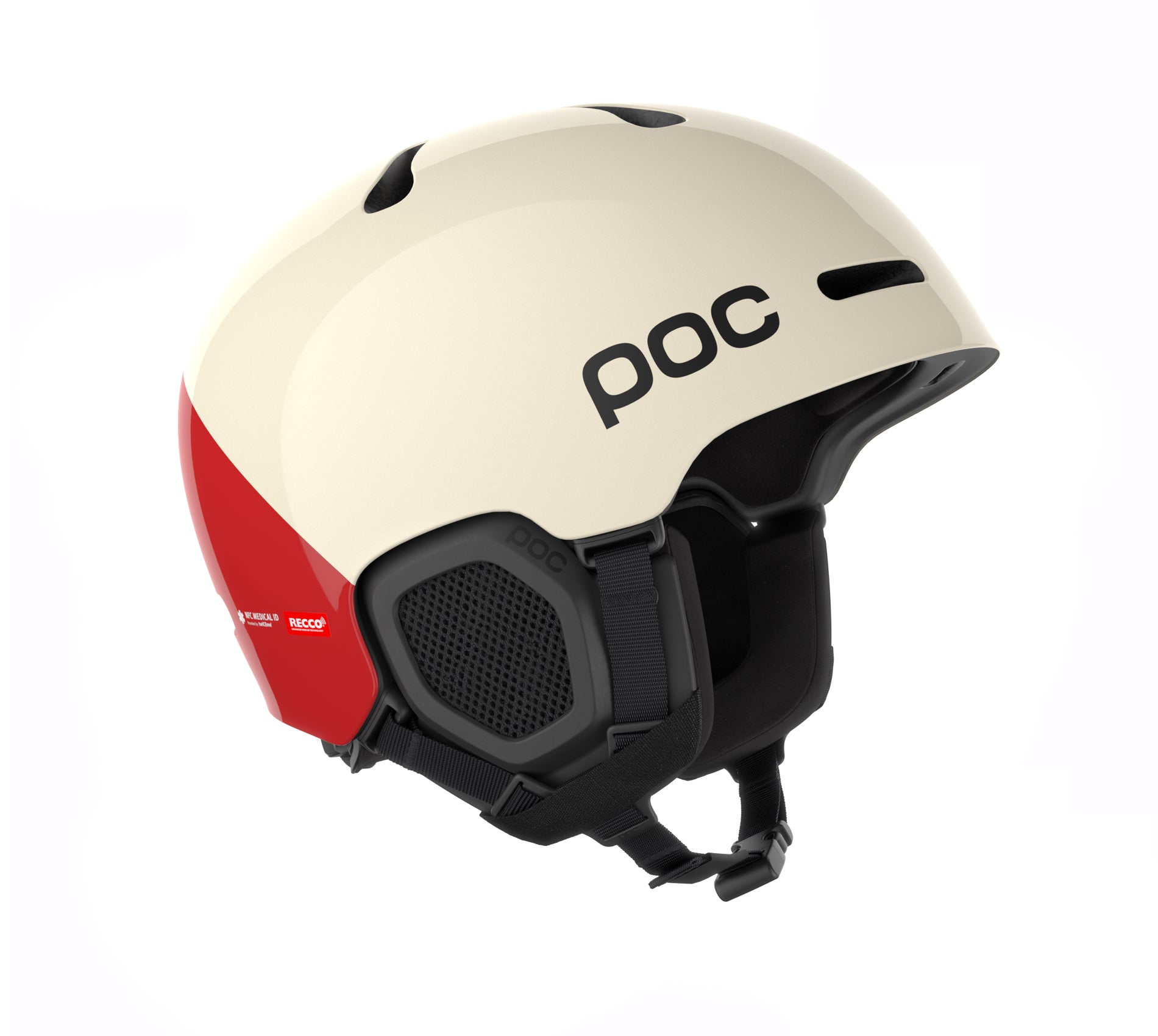 Casque de ski POC Obex BC Mips Monaco White & Red 2026