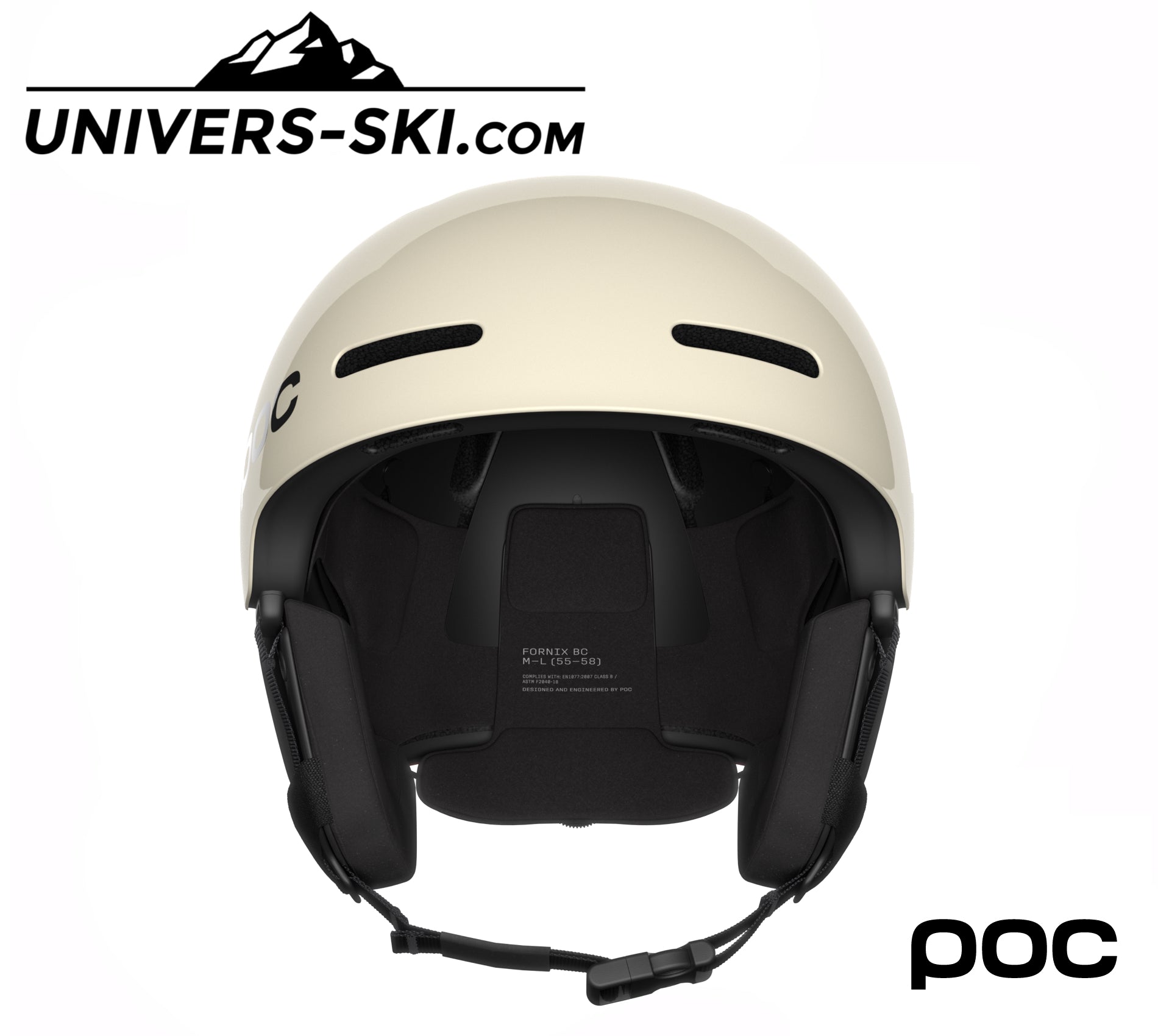 Casque de ski POC Obex BC Mips Monaco White & Red 2026