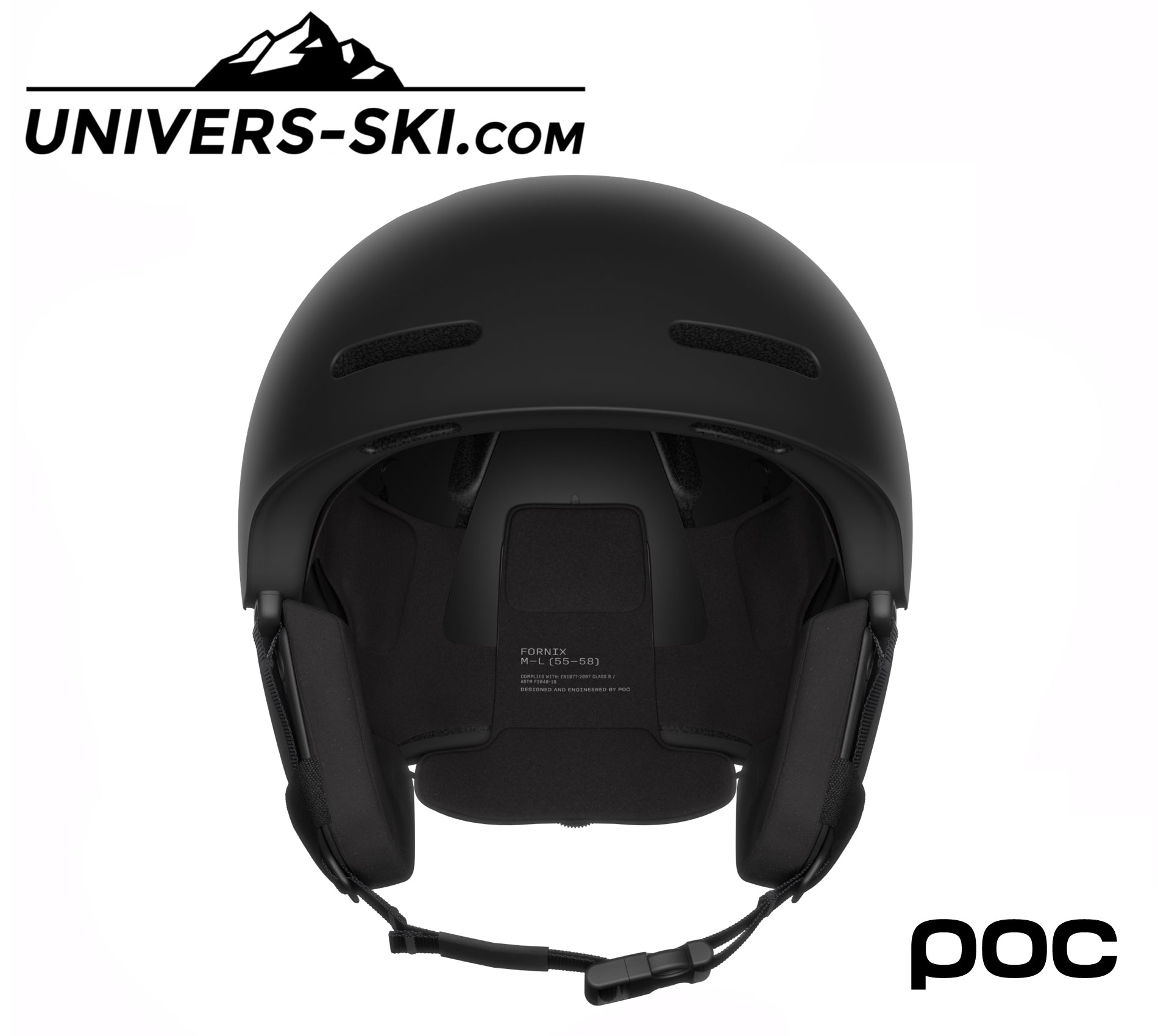Casque de ski POC Fornix Mips Uranium Black Matt 2026