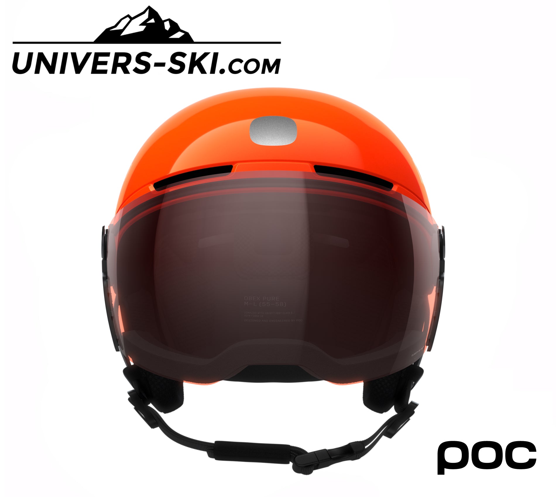 Casque de ski POCITO Obex Visor Fluorescent Orange 2026