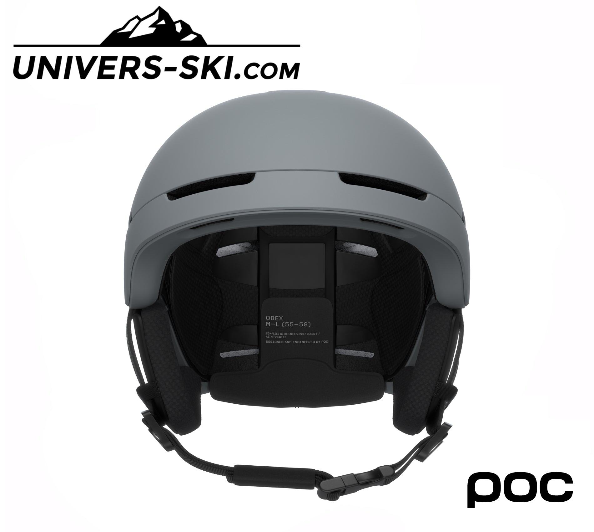 Casque de ski POC Obex Mips Granite Grey Matt 2026