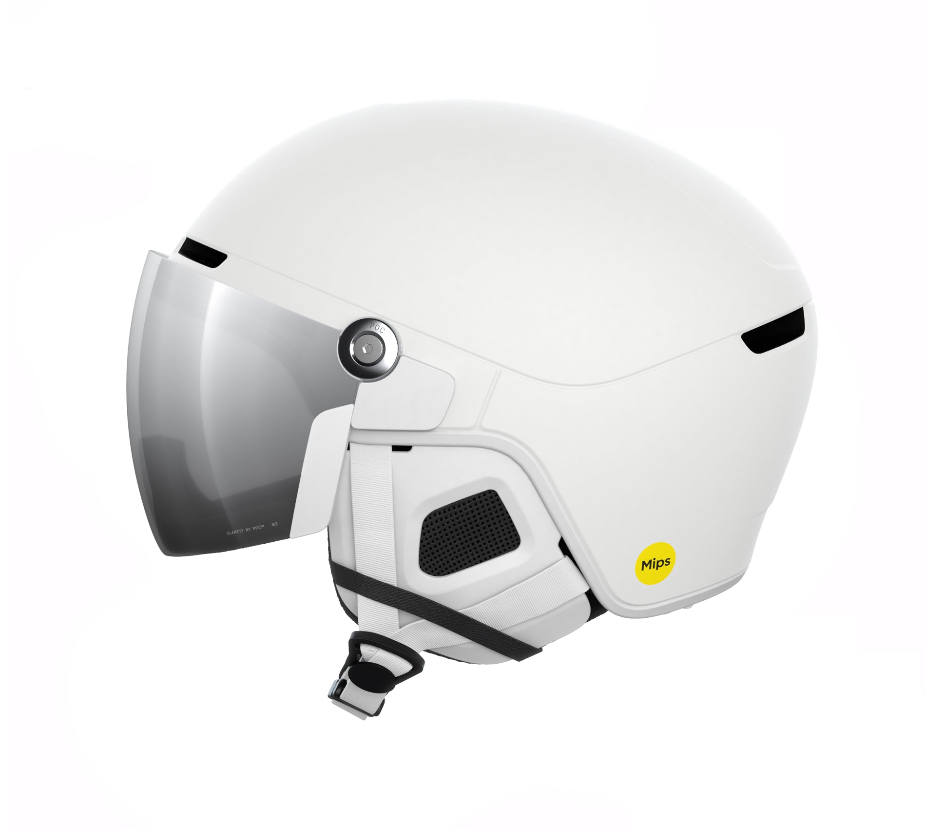 Casque de ski POC Obex Visor Hydrogen White Sunny Silver 2026