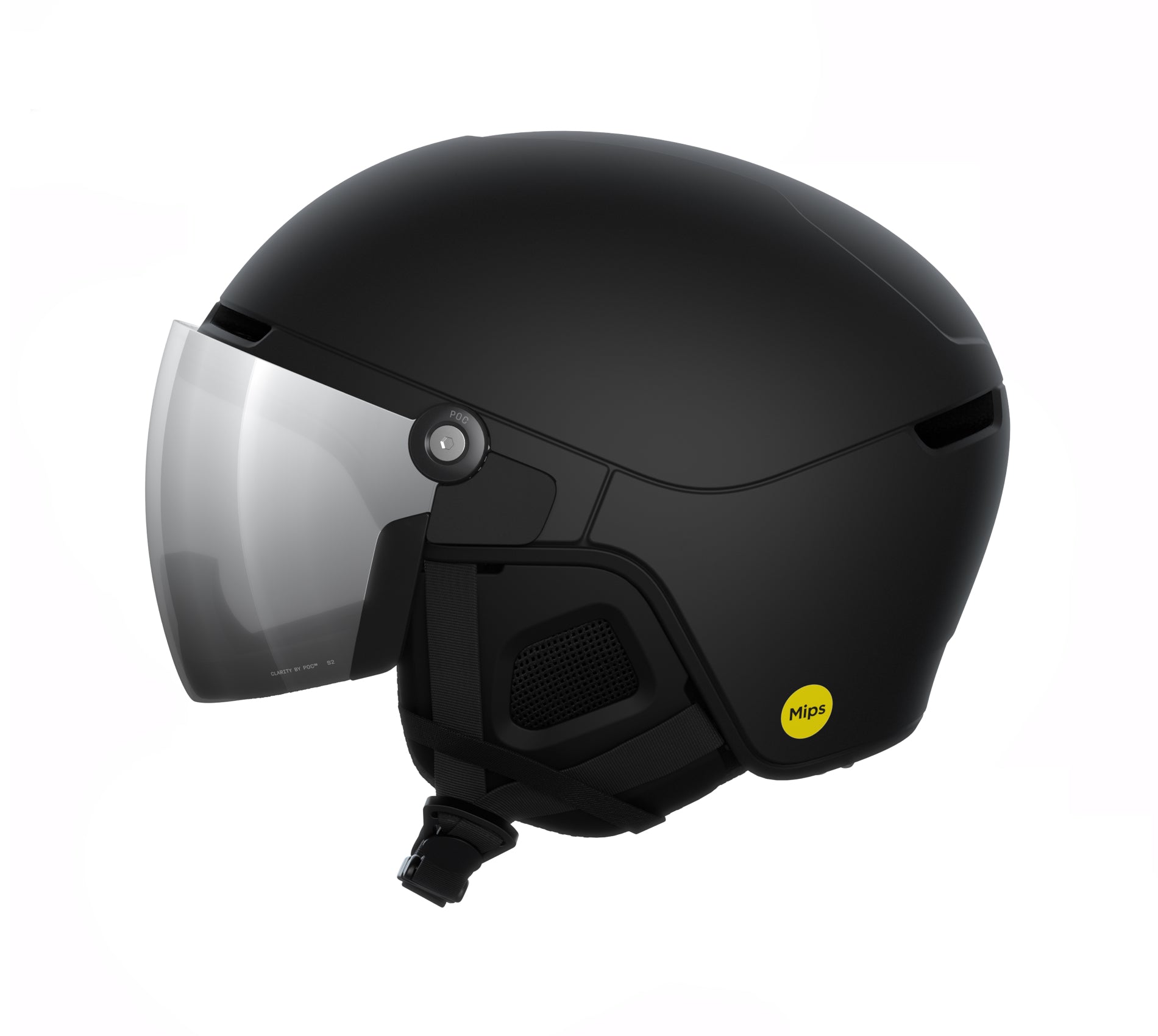 Casque de ski POC Obex Visor Uranium Black Matt Sunny Silver 2026